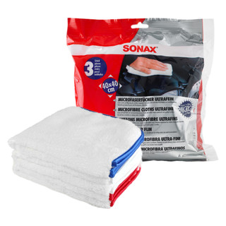 حوله مایکروفایبر نرم مخصوص 3 عددی سوناکس SONAX Microfiber Cloths Ultrafine